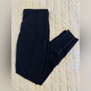 Black lululemon fast and free leggings